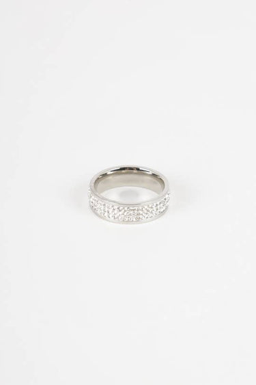 Strass silver ring