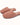 Simple Solid Color Soft Warm Plush Slippers pink