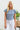 EYELET CONTRAST SLEEVE TOP
