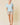 Jacquard V-Neck Dolman Short Sleeve Oversized Top full-length view on model