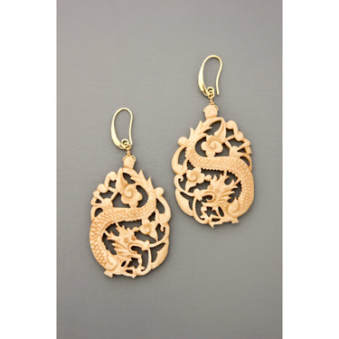 Bone hoop earrings