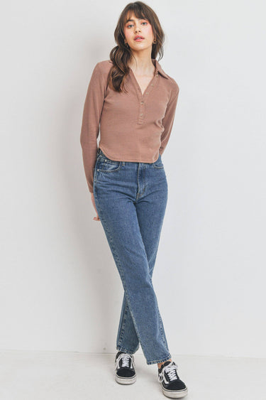 Collar Long Sleeve Shirt