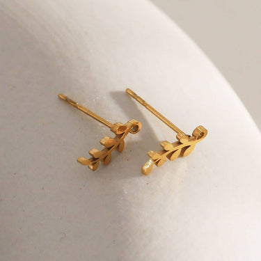 Mini Leaf Earrings