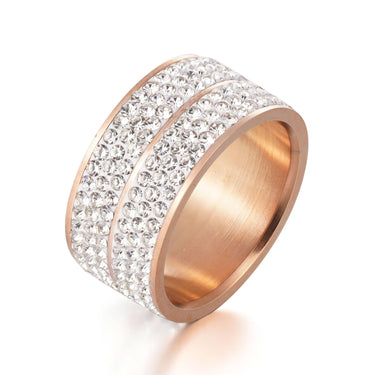 Elodie ring - Rose gold and crystal
