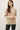 Wool Blend Ultra Soft Crewneck Classic Sweater in beige front view