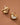 18K Gold Plated Waterproof Stainless Steel Stud Earrings 7912 displayed vertically on a neutral background