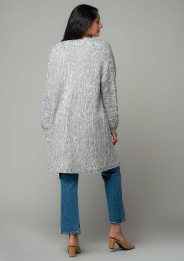 Chunky Open Front Long Sleeve Knit Cardigan