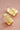 18K Gold Plated Waterproof Stainless Steel Hoop Earrings 7376 product view showcasing the polished gold finish