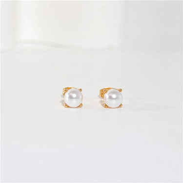Adona - Classic White Pearl Studs