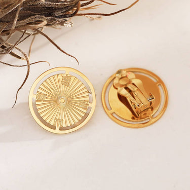 Compass Clip-On Earrings