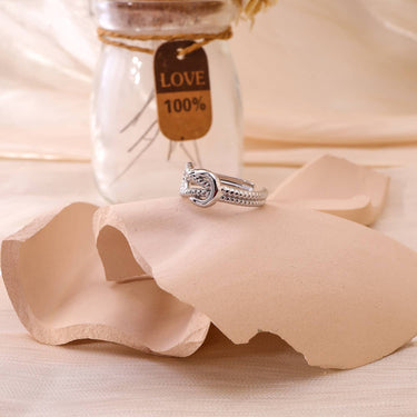 Silver Double Knot Ring