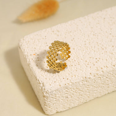 Golden Multi Dots Gold Ring