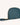 vegan wristlet makeup bag teal side view