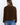 Sherpa Fleece Zip-Up Jacket Contrast Trim back view on model