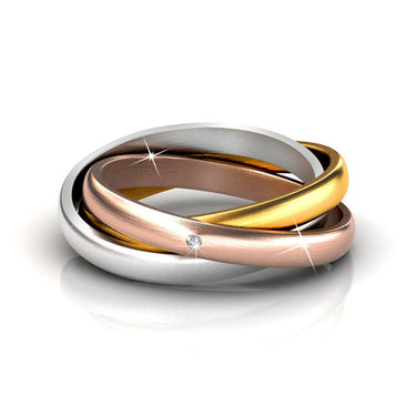 3 Realms Ring - Silver, Gold, Rose Gold and Crystal