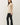 Wool Blend Ultra Soft Crewneck Classic Sweater in beige in side view
