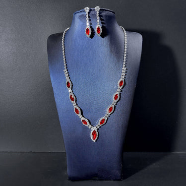 Marquise Drop Necklace & Earring Set