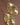 Gold Plated Metal Leaf Drop Earrings 7418 showcasing the gold finish and layered leaf details