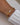 Melrose 18K Gold Non-Tarnish Link Chain CZ Bracelet worn on the wrist