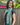 Emerald Green Jamawar Pashmina front view