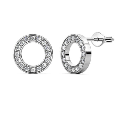 Ophir earrings - silver and crystal