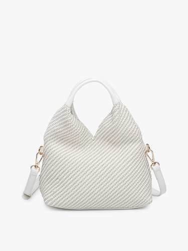 Cecily Woven Hobo w/ Dual Handles