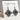 Handmade Jewelry, earrings, usa, mandala two black handmade