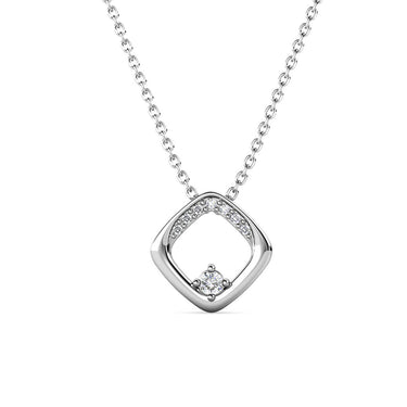Adelise Necklace- Silver and Crystal