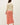 Pointelle 3/4 Sleeve Cardigan in coral back view