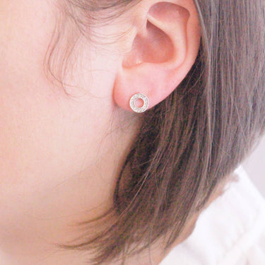 Ophir earrings - silver and crystal