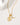 Celestial Being Necklace- Citrine featuring a citrine stone and gold crescent charm, adjustable length.