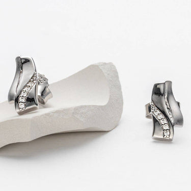 Sterling Silver Swaying Charm Earrings Hypoallergenic