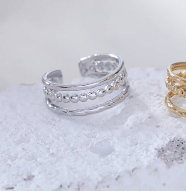 Triple Line Silver Ring