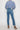 High Rise Double Waistband Straight Raw Hem Jean - Jeans