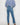 High Rise Double Waistband Straight Raw Hem Jean - Jeans