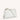 Mira & Moss Audrey Crossbody Bag in white vegan leather with adjustable strap and gold-tone hardware.