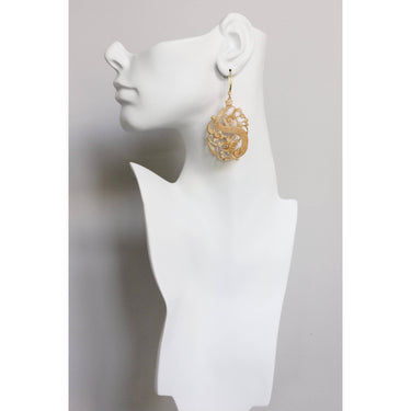 Bone hoop earrings