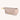 Olivia Eyewear Case in soft beige vegan leather with gold-tone hardware and wristlet attachment.