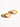 18K gold colorful striped hoop earrings for women