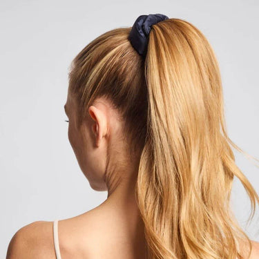 Cloud Scrunchies 3pc Set - Garden Bouquet used in a ponytail hairstyle for a stylish look.