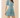 Striped Flattering V Slit Neck Bubble Sleeve Dress