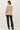 Wool Blend Ultra Soft Crewneck Classic Sweater in beige back view