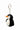 Hand felted penguin bag charm accessory