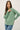 ULTRA SOFT CABLE KNIT CREWNECK SWEATER TOP - L / SAGE - Sweater