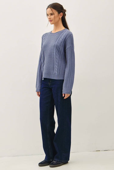 CLASSIC CABLE KNIT CREWNECK SWEATER - Sweater
