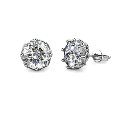 Lily Silver and Crystal Earrings