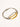 18K non-tarnish hoop bracelet close-up