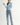 Pearl Button Ribbed Knit Cardigan full-length outfit view on a model