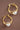 18K Gold PVD Plated Waterproof Stainless Steel Hoop Earrings 7193 product view showcasing the polished finish