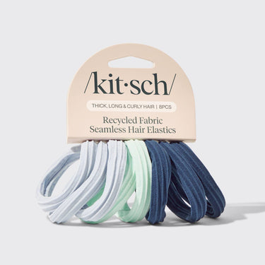Recycled Seamless Hair Elastics 8pc Set- Garden Bouquet - Scrunchies & Hair Ties